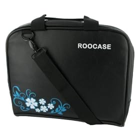 Acer AOD250-1694 10.1-Inch Netbook Carrying Bag with Shoulder Strap (Hawaiian Flower Design - Black)