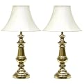 Table Lamp with Touch Control Set of 2 - Brass