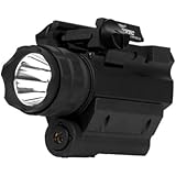 Nebo 6110-RM190LSR iProTec Elite High-Powered Firearm Light with Laser, Black, Left/Right