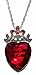 Disney Descendants Princess Evie Red Heart Crown Pendant Necklace