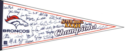 Buy Denver Broncos Super Bowl XXXII Champions Pennant by Wincraft