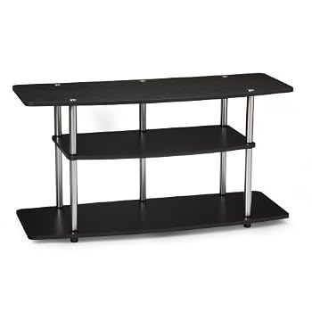 Set A Shopping Price Drop Alert For Convenience Concepts 131031 Designs-2-Go Wide 3-Tier Wood Grain TV Stand, Black