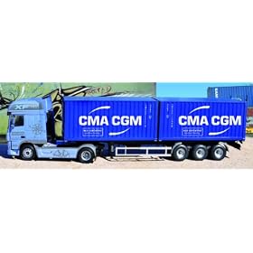 Italeri - I3861 - Maquette - Voiture et Camion - DAF 105XF Container CMA-CGM - Echelle 1:24