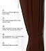 Utopia Bedding Curtain for Bedroom - Rod Pocket Blackout Curtains 84 Inch Length 2 Panels Set - Thermal Curtains & Drapes for Living Room, Bedroom, 52W x 84L Inches, Chocolate