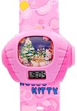 TimerMall OEM - Montre Enfants - Quartz - Caoutchouc - Hello Kitty de No&Atilde;&laquo;l tif Rose Bracelet projection num&iuml;Sport