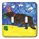 Young Artist Expo - Dinosaur - Light Switch Covers - double toggle switch