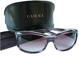 $275 Gucci 2937 Oversize Sunglasses Cyclamen Glitter