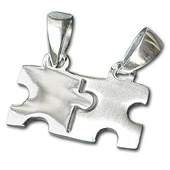 CLEVER SCHMUCK Partneranh�nger Puzzleform klein ECHT SILBER 925