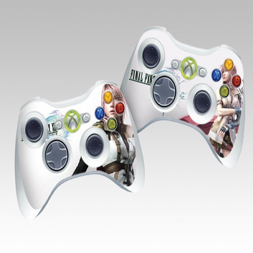 Final Fantasy Protective Skin Decorative Decal for XBOX 360 Controller (2pcs in 1)