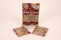 STAY ALERT Military Caffeine Energy Gum - CINNAMON - SIX PACK (6 packs 5pc) - 100 mg Caffeine per piece -- now available in SPEARMINT