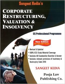 Corporate Restructuring Valuation & Insolvency for CS Professional New Syllabus 