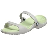  : Crocs Women's Cleo Slide,Pearl White/Celery,5 M