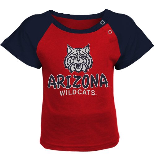 Arizona Wildcats Infant Titan T-Shirt - Cardinal/Navy Blue (6-12 Months)