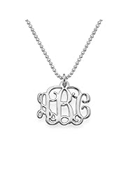 Small Sterling Silver Monogram Necklace- Custom made with any initial!