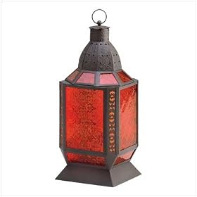 Amber Moroccan Lantern by Tom & Co.