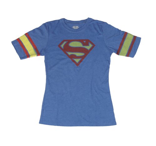  Bioworld Juniors Superman Logo Hockey T-shirt