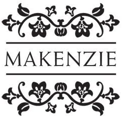 Flower Border Monogram Stamp