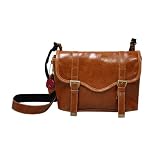 Faux Leather Vintage Camera Bag Style with Shoulder Strap