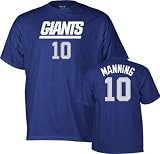 Eli Manning New York Giants Name and Number T-Shirt