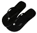 BLACK CLEAR FLOWER Swarovski Crystal Havaianas Flip Flops Sandals Thongs sizes 5-10 image 2