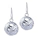 925 Sterling Silver Linked Triangle Dangle Earrings image 1