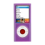Solid Purple Snap On Crystal Hard Cover Case for Apple Ipod Nano-Chromatic 8GB 16GB 4G 4th Generation