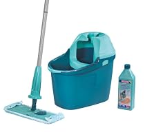 Leifheit 55346 Clean Twist System, Bodenreinigungsset mit 1 L Parkettreiniger