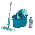 Leifheit 55346 Clean Twist System, Bodenreinigungsset mit 1 L Parkettreiniger