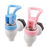 Amico 2 Pcs White Sky Blue Pink Plastic Push Handle Water Dispenser Tap