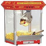 Funtime FT825CR Antique Carnival-Style 8-Ounce Tabletop Hot-Oil Popcorn Popper, Red