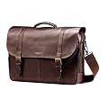 Samsonite Leather Flapover Case Double Gusset