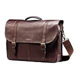 Samsonite Leather Flapover Case Double Gusset