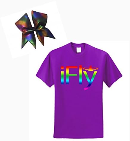 Purple iFly T-Shirt ComBow - Rainbow Print