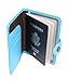 HAKACC Passport Holder Wallet Cover Case RFID Blocking Travel Wallet, Blue