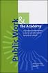 Public Work and the Academy: An Academic Administrator's Guide to Civic Engagement and Service-Learning (JB - Anker)