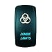 STVMotorsports 5 Pin Laser Rocker Switch Zombie Lights On/Off LED Light 12V 20A – Blue