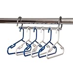 10 Blue & White Childrens Space Saver Hanger Packs