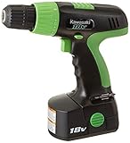 Kawasaki 840107 Black 18-Volt 20-Piece Cordless Drill Kit [並行輸入品]
