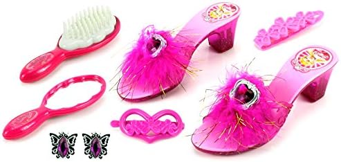 Lil Princess Girl 6 Pretend Play Toy Fashion Beauty Play Set w/ Assorted Hair & Beauty Accessories