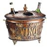 17" Tuscan 4-Bottle Vino Wine Ice Chest Cooler with Removable Top