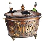 17" Tuscan 4-Bottle Vino Wine Ice Chest Cooler with Removeable Top