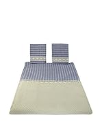 Bottega Tessile Colcha 3 Piezas (Nata/Azul)