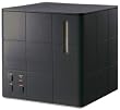 アピックス スチーム式アロマ加湿器 CUBE ブラック AHD-030-BK