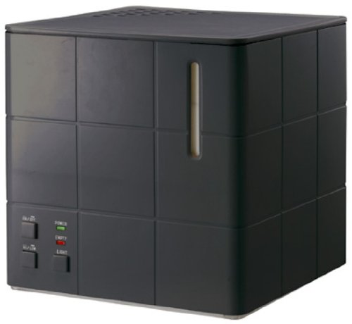 アピックス スチーム式アロマ加湿器 CUBE ブラック AHD-030-BK