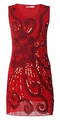 Cocktail Sequined Embroidered Stretchy Lace Floral Print Polyester Wedding Party Dress 