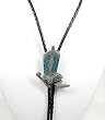 Cowboy Boot Turquoise Epoxy Bolo Tie