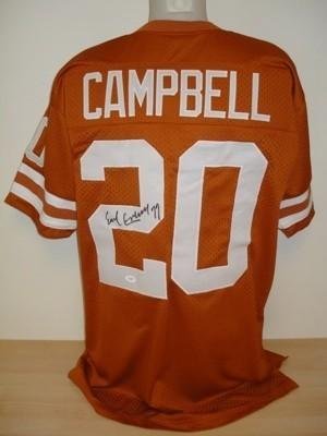 Signed Earl Campbell Jersey - Texas JSA - Autographed NFL Jerseys