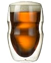 Serafino Double Wall 12 oz Beverage & Coffee Glasses - Set of 2 Insulated Drinking Glasses