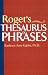 Book Roget's Thesaurus of Phrases