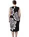 Chicwe® Womens Lined Placement Printed Sleeveless Plus Size Dress
